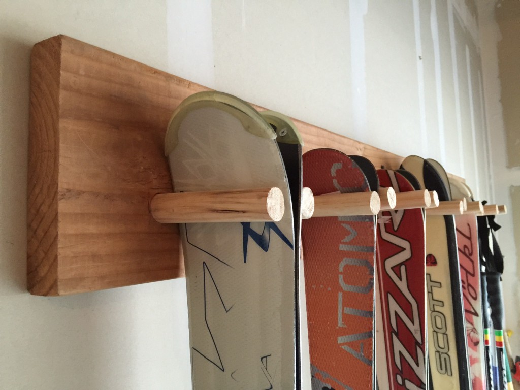 Build A Super Cheap 10 Dollar Hanging Ski Rack