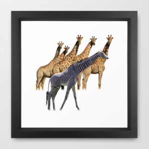 framed-giraffe-zebra